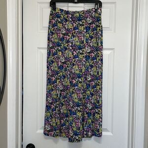 Zara Multicolored Floral Culotte Pants, NWT
